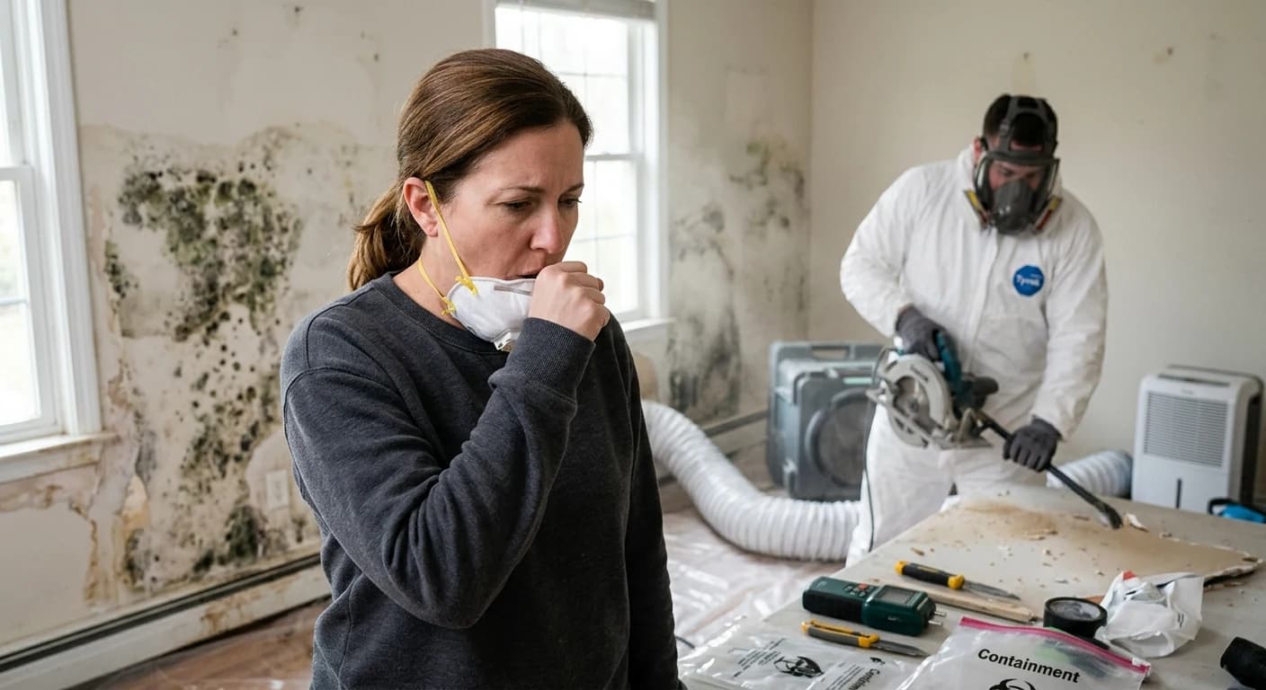 Professional water damage restoration work - How does untreated water damage affect health?